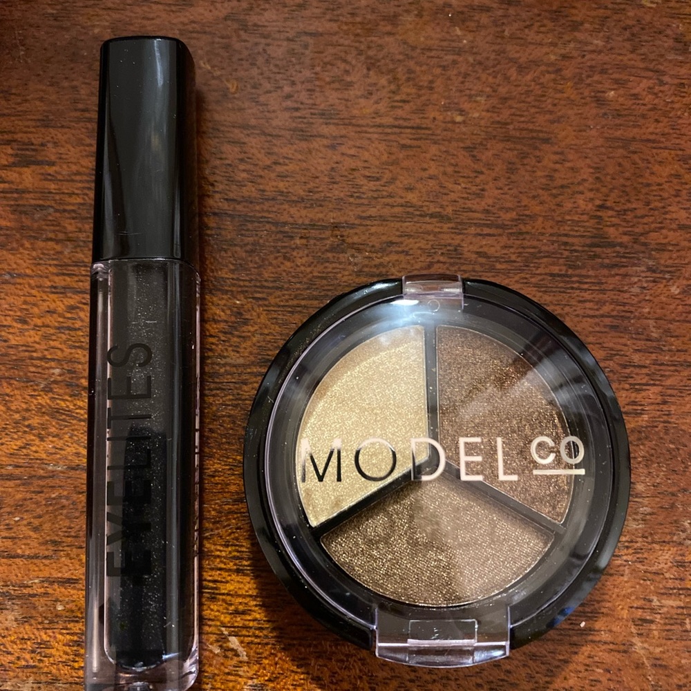 2/$10 Model Co eye shadow trio and eyelites bundle graphite and St. Tropez